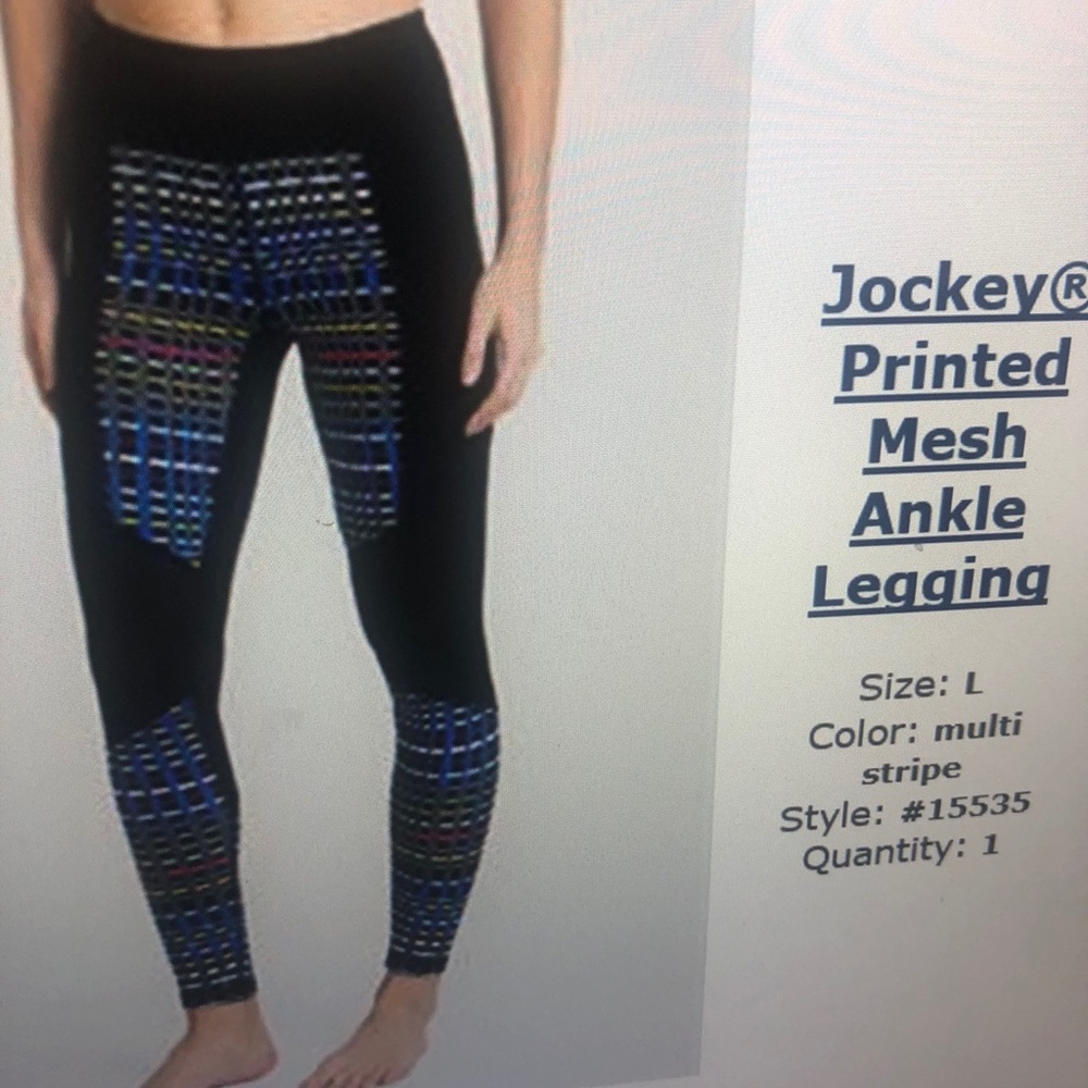 JOCKEY mesh ankle leggings